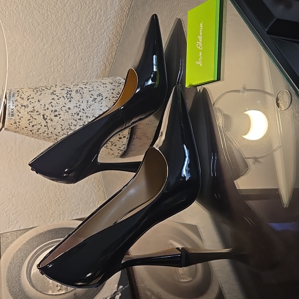 Sam Edelman black patent "Antonia" pumps, size 10 P100